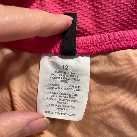 J CREW One-shoulder punk ruffled one-piece swimsuit - size 12 - Picture 6 of 7